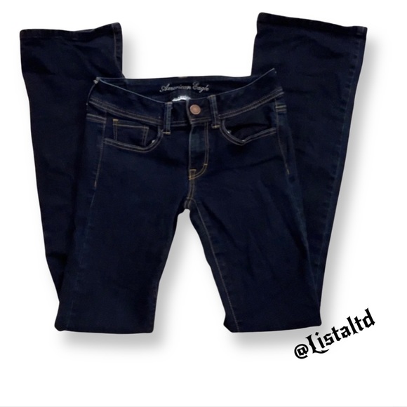 American Eagle Outfitters Denim - AMERICAN EAGLE Super Stretch Low Rise “Original Boot” Jeans Size 6 x-Long